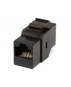 Monoprice - Cat6 Inline Coupler Type Keystone Jack - Black