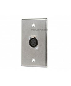 Monoprice XLR Female 3 Pin One Port Zinc Alloy Wall Plate