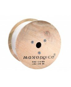 Monoprice 1000ft RG6 (18AWG), Quad Shield, CL2 Bulk Cable - White