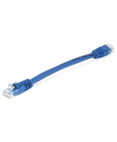 Monoprice 0.5FT 24AWG Cat6 550MHz UTP Ethernet Bare Copper Network Cable - Blue