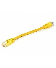  Monoprice 0.5FT 24AWG Cat6 550MHz UTP Ethernet Bare Copper Network Cable - Yellow