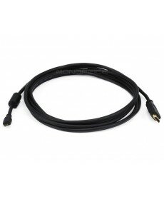 Monoprice 6ft 34AWG Standard Speed HDMI Cable With Ethernet w/ Ferrite Core - HDMI Micro Connector male to HDMI Connector male - Black