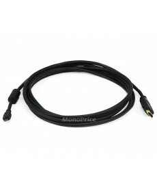Monoprice 10ft 34AWG Standard HDMI Cable With Ethernet w/Ferrite Core - HDMI Micro Connector to HDMI Connector - Black