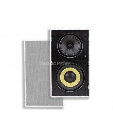 Monoprice Caliber In-Wall Speakers 6.5-Inch Fiber 3-Way with Concentric Mid/Highs (pair)