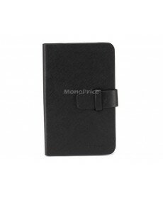 Monoprice Synthetic Leather (Polyurethane) Case with Closing Tab for 7 inch Galaxy Tab - Black