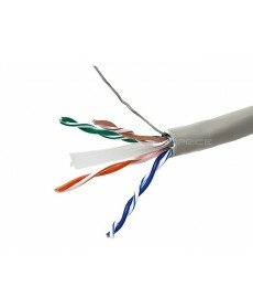 1000FT Cat 6 Bulk Bare Copper Ethernet Network Cable STP, Stranded, In-Wall Rated (CM), 550MHz, 24AWG - Gray Monoprice