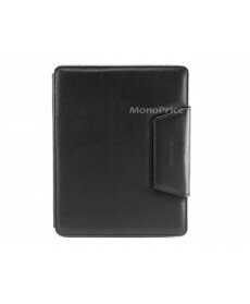 Monoprice Synthetic Leather Notebook Case for iPad 2 and iPad 3 - Black
