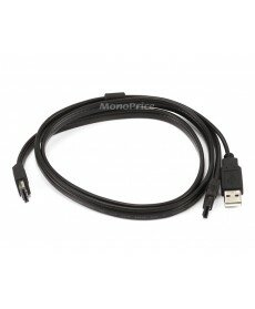 Monoprice - 3ft eSATA + USB to eSATAp Cable - Black