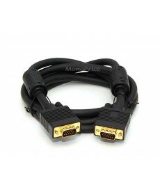 Monoprice6ft SVGA Super VGA M/M Monitor Cable ferrites (Gold Plated)