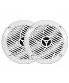 Monoprice - UV Resistant 6-1/2 Inches 2-Way Marine Speaker (Pair)