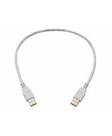 Monoprice 1.5ft USB 2.0 A Male to A Male 28/24AWG Cable (Gold Plated) - WHITE