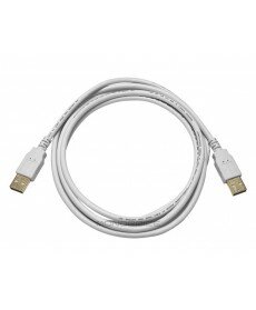 Monoprice 6ft USB 2.0 A Male to A Male 28/24AWG Cable (Gold Plated) - WHITE
