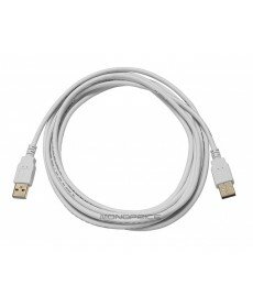 Monoprice 10ft USB 2.0 A Male to A Male 28/24AWG Cable (Gold Plated) - WHITE