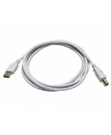 Monoprice 6ft USB 2.0 A Male to B Male 28/24AWG Cable - (Gold Plated) - WHITE
