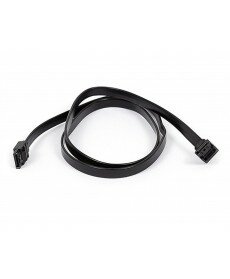 Monoprice 36inch SATA 6Gbps Cable w/Locking Latch (90 Degree to 180 Degree) - Black