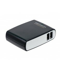 4 Port USB Wall Charger 2.1A - Black