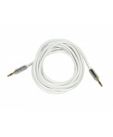 Monoprice 6ft Designed for Mobile 3.5mm Stereo Male to 3.5mm Stereo Male (Gold Plated) - White