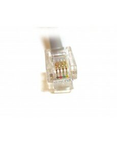 Monoprice Phone Cable, RJ11 (6P4C), Straight - 14ft for data