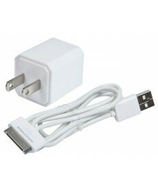 Monoprice - Wall Charger for all 30-pin iPhone® and iPod® - White