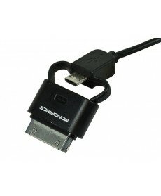 Monoprice 3ft Charge/Sync Micro USB Female to 30 Pin Dock Male Cable for 30-pin all iPad®, iPhone®, and iPod® - Black
