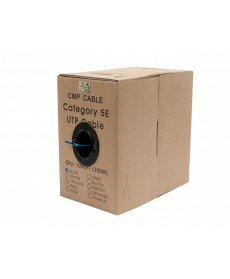 Monoprice - 1000FT 24AWG Cat5e 350MHz UTP Solid, Plenum (CMP), Bulk Ethernet Bare Copper Cable - Blue - GENERIC