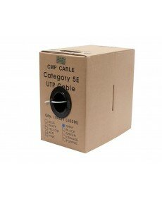 Monoprice - 1000FT 24AWG Cat5e 350MHz UTP Solid, Plenum (CMP), Bulk Ethernet Bare Copper Cable - Gray - GENERIC