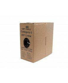 Monoprice - 1000FT 23AWG Cat6 550MHz UTP Solid, Plenum Jacket (CMP), Bulk Ethernet Bare Copper Cable - Gray - GENERIC
