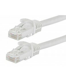 Monoprice - FLEXboot Series Cat6 24AWG UTP Ethernet Network Patch Cable, 50ft White