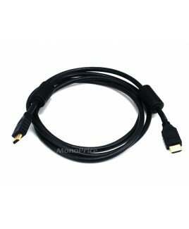 Monoprice - 6ft 28AWG High Speed HDMI Cable w Ferrite Cores - Black
