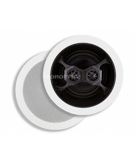  6.5 inches Glass Composite 3-Way, Dual Voice Coil, Stereo In-Ceiling Speaker Pair - 40W Nominal, 100w Max