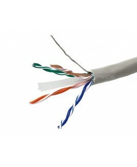 DAMAGED BOX!! 1000FT Cat 6 Bulk Bare Copper Ethernet Network Cable STP, Stranded, In-Wall Rated (CM), 550MHz, 24AWG - Gray Monoprice substitution for FT1 SALE PRICE NO EXCHANGE NO RETURN OTHER THAN FOR WARRANTY