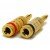 Monoprice 1 pair of High-Quality Copper Speaker Banana Plugs - Closed Screw Type [JX-74043]